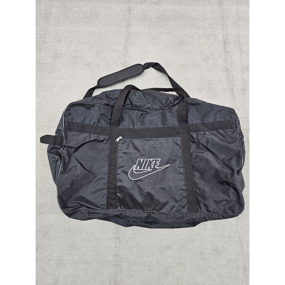 Vintage Nike Big Duffle Bag Black Traveling Gym